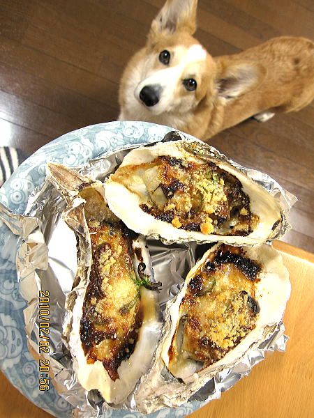 牡蠣のマヨ味噌チーズ焼き