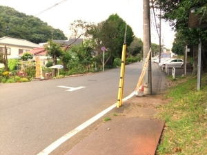真光寺交差点から鶴川サナトリウム病院の方へまっすぐ行きます