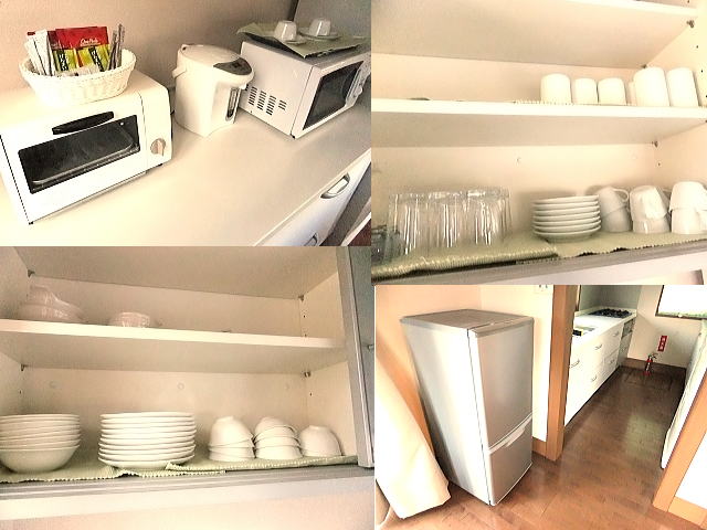 食器類や別な引き出しにはお鍋やガスコンロもあり