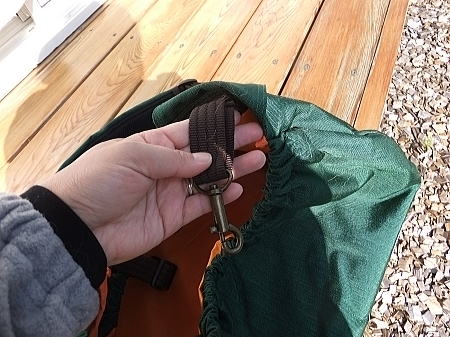 飛び出し防止のリードで長さの調整も可能でした